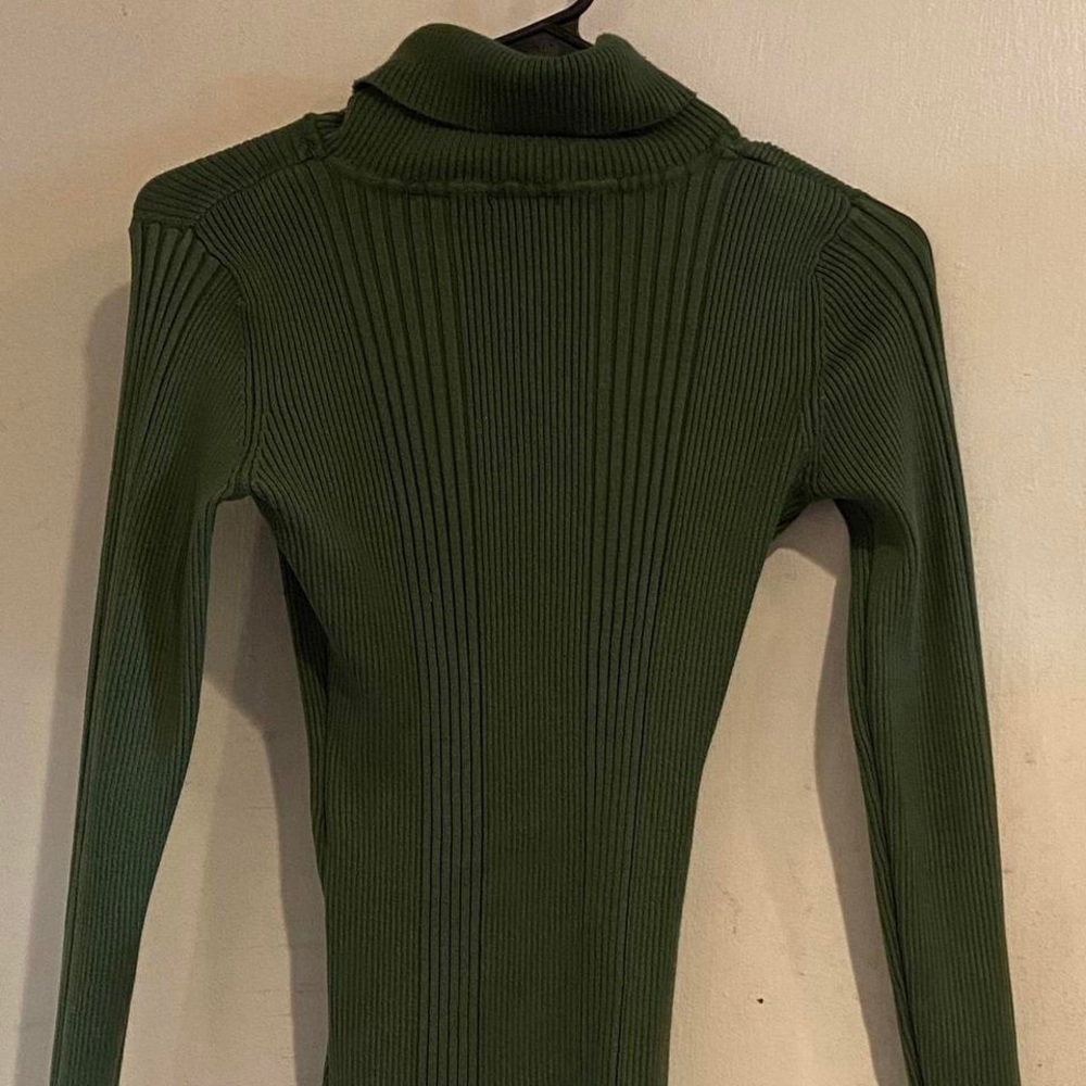 SOLD Papaya Green turtle neck